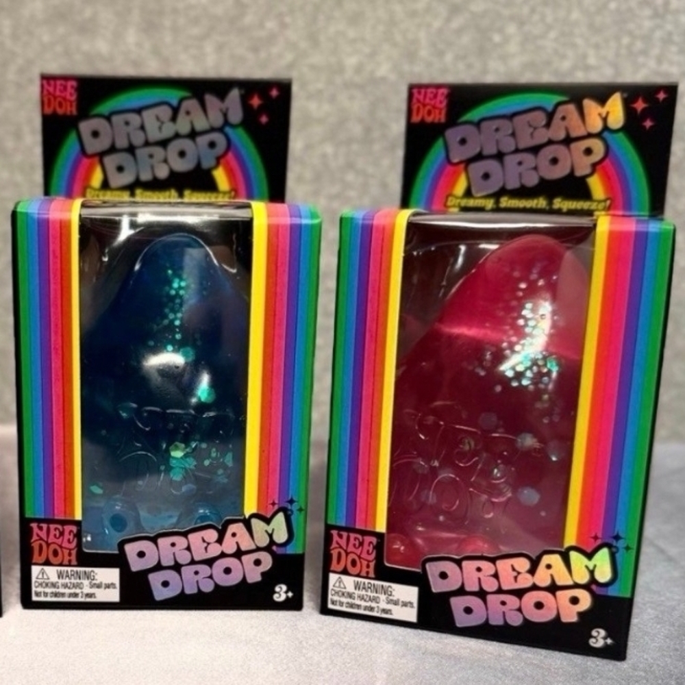 Nee Doh Dream Drop - Vibrant Blue and Pink Toy